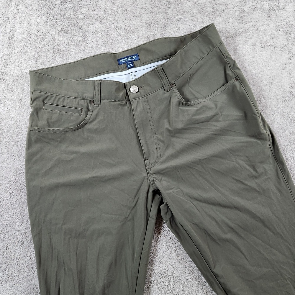 Peter Millar Golf Pants Mens Size 35x34 Flat Front Flex